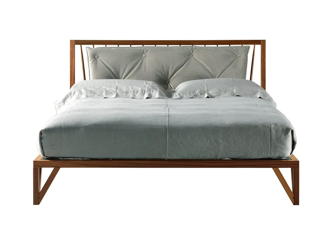 Сәнді төсек Leggiadro | Аяқтау: Natural solid walnut