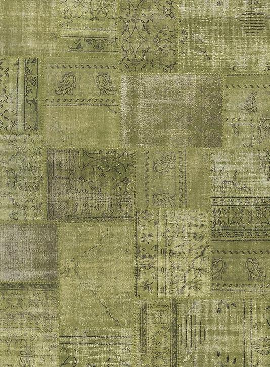 Пэчворк стиліндегі кілем Lemon Green | Өлшемі: 275 x 365 см