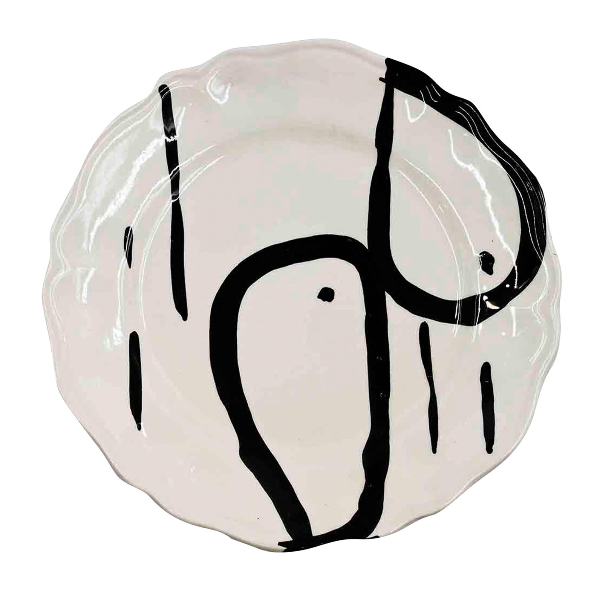 Тарелка керамическая ручной работы