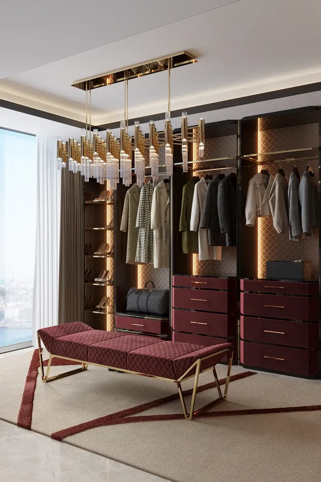 Гардероб бежевый Cadence