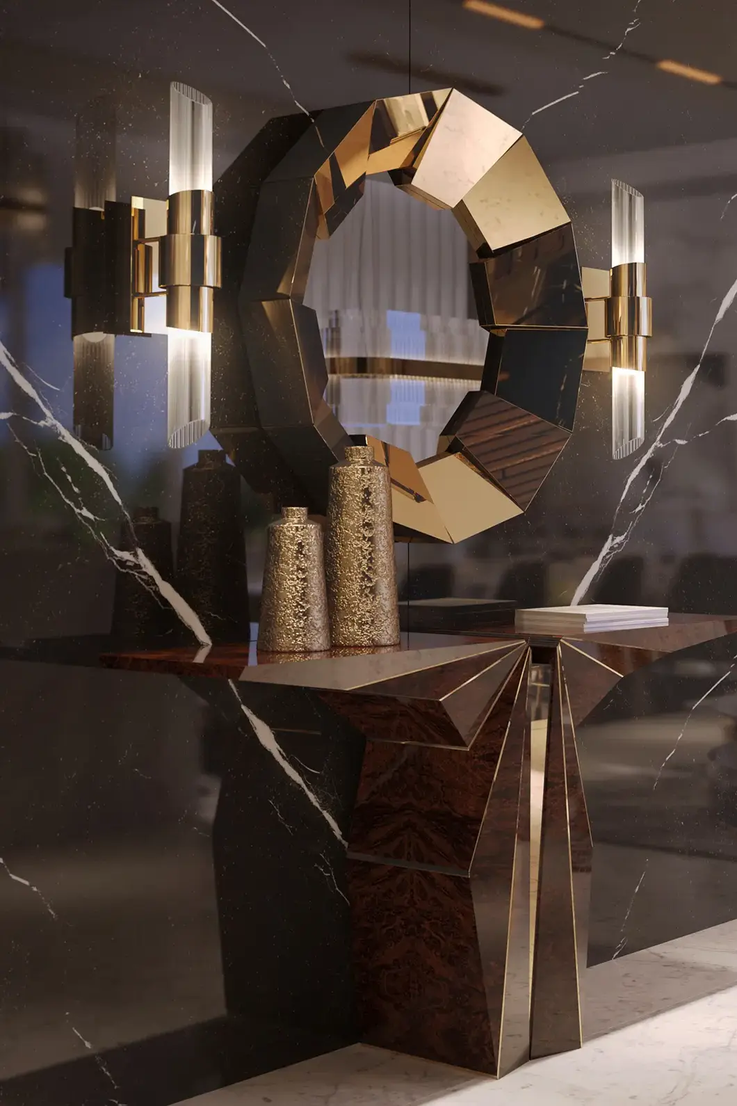 Золотое зеркало Radiance