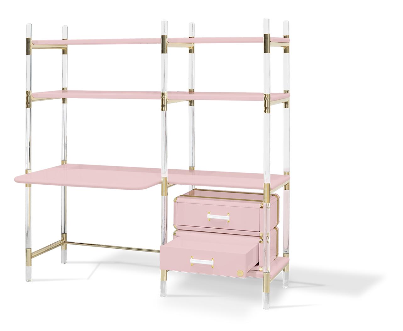 Книжная полка для детей Jigsaw Puzzle Pink