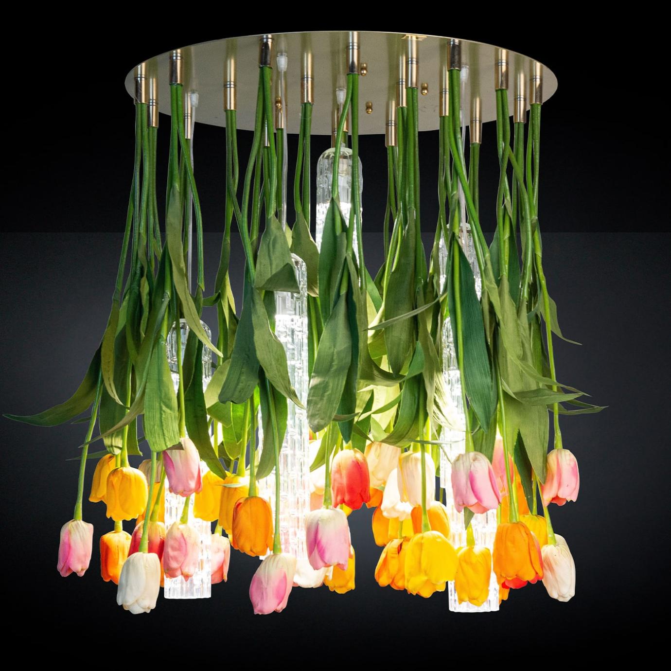 Круглая люстра Tulip