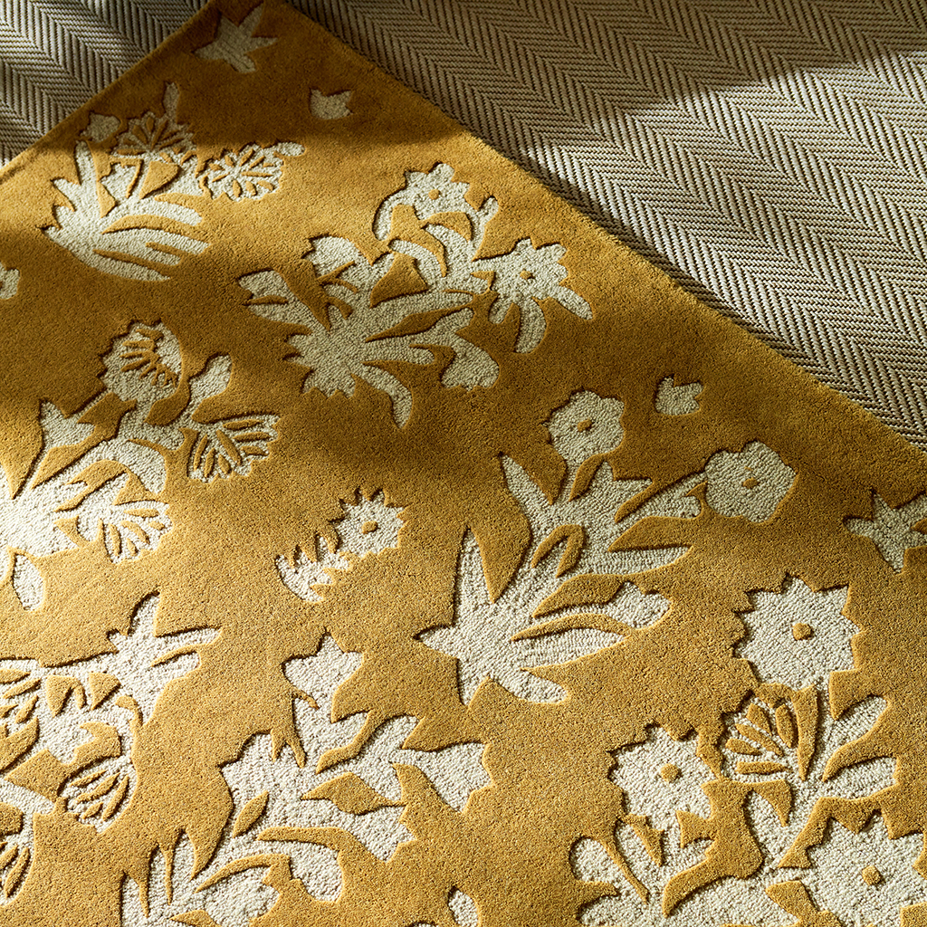 Жүн кілем Woodland Glade Gold 146806 | Өлшемі: 140 x 200 см