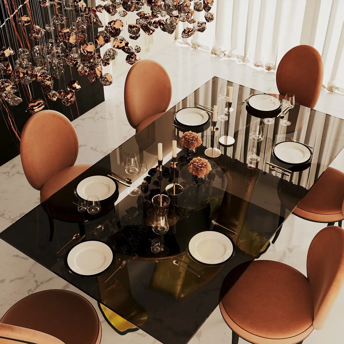 Обеденный стул с тканевой спинкой Mistral - 1