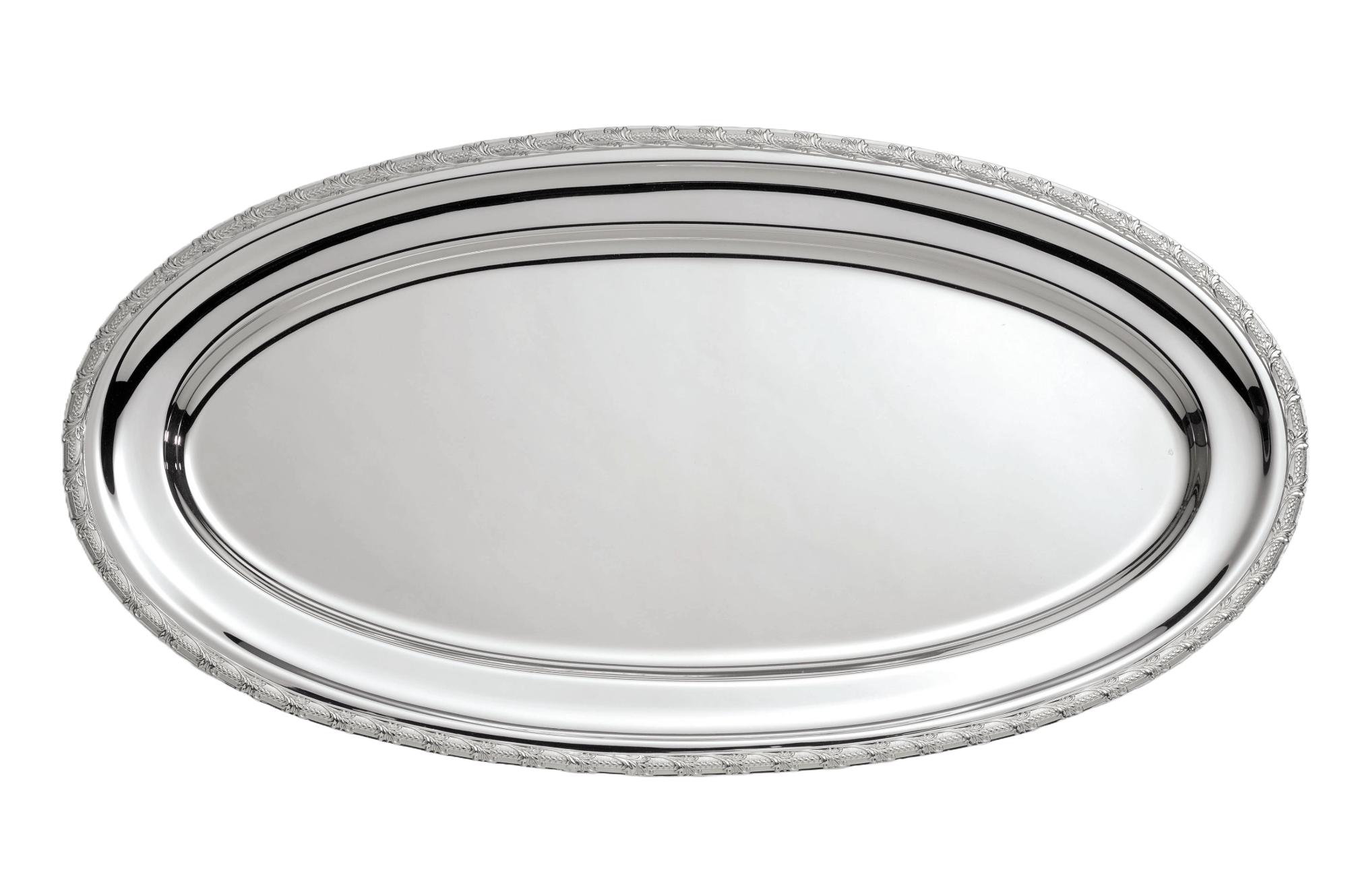 Сопақ табақша Silver Oval Platter | Өлшемі: 37 x 54 см