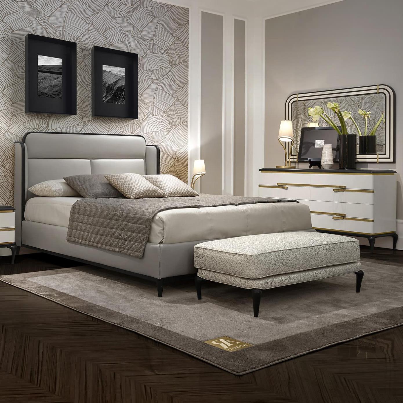 Кровать Dilan Beige Italian | Размер матраса: 200 x 200 см