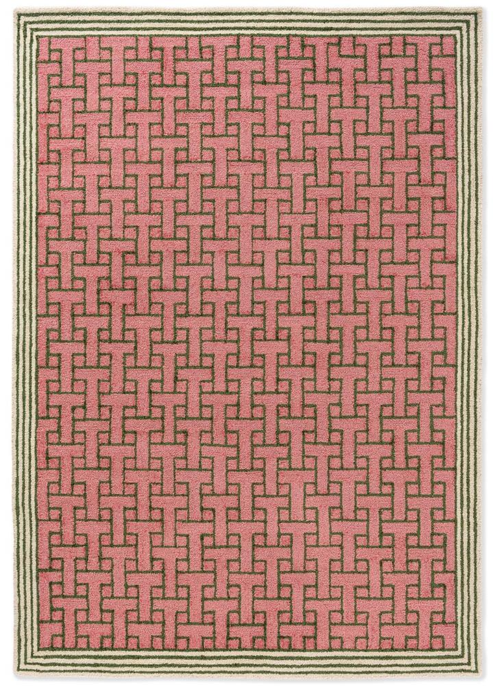 Кілем сыртқы Monogram Pink | Өлшемі: 140 x 200 см