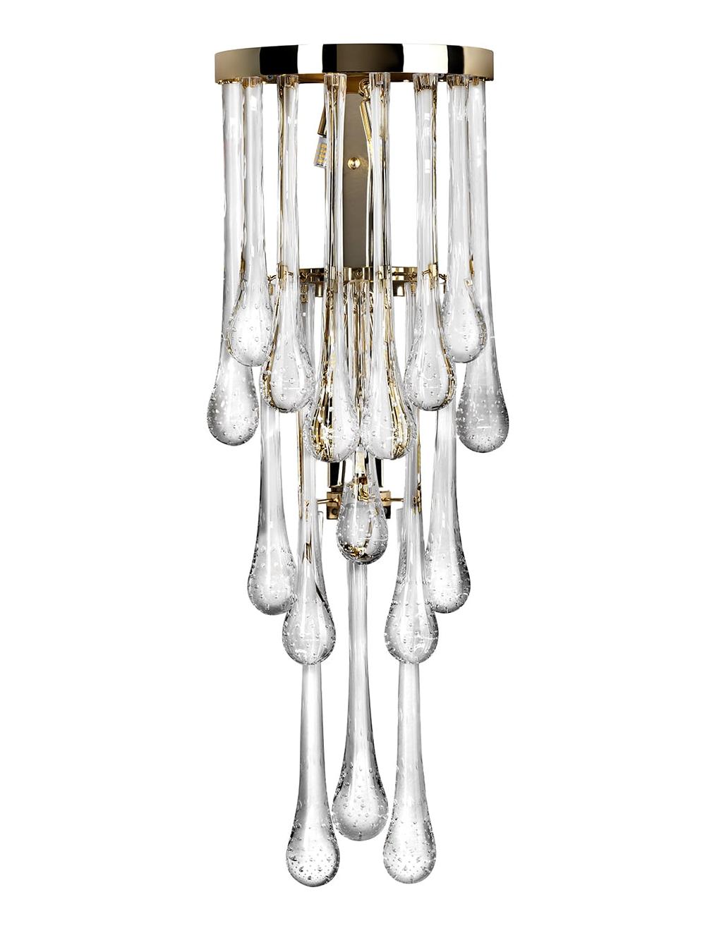 Бра современное с каплями Murano