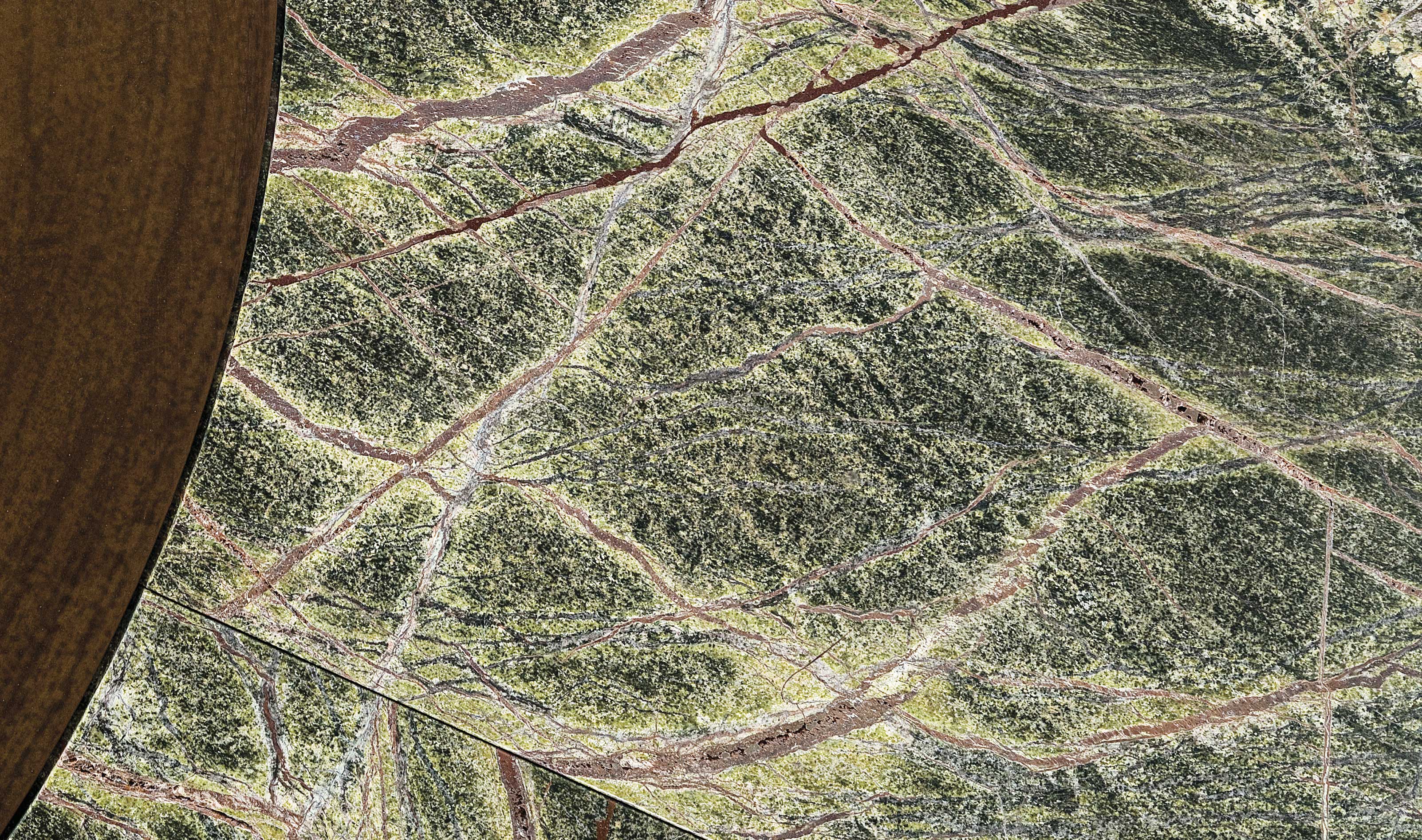 Уличная жаровня из мрамора Ercole | Отделка: Зелёный | Размер: Ø 250 см Уличная жаровня из мрамора Ercole | Отделка: Зелёный | Размер: Ø 250 см