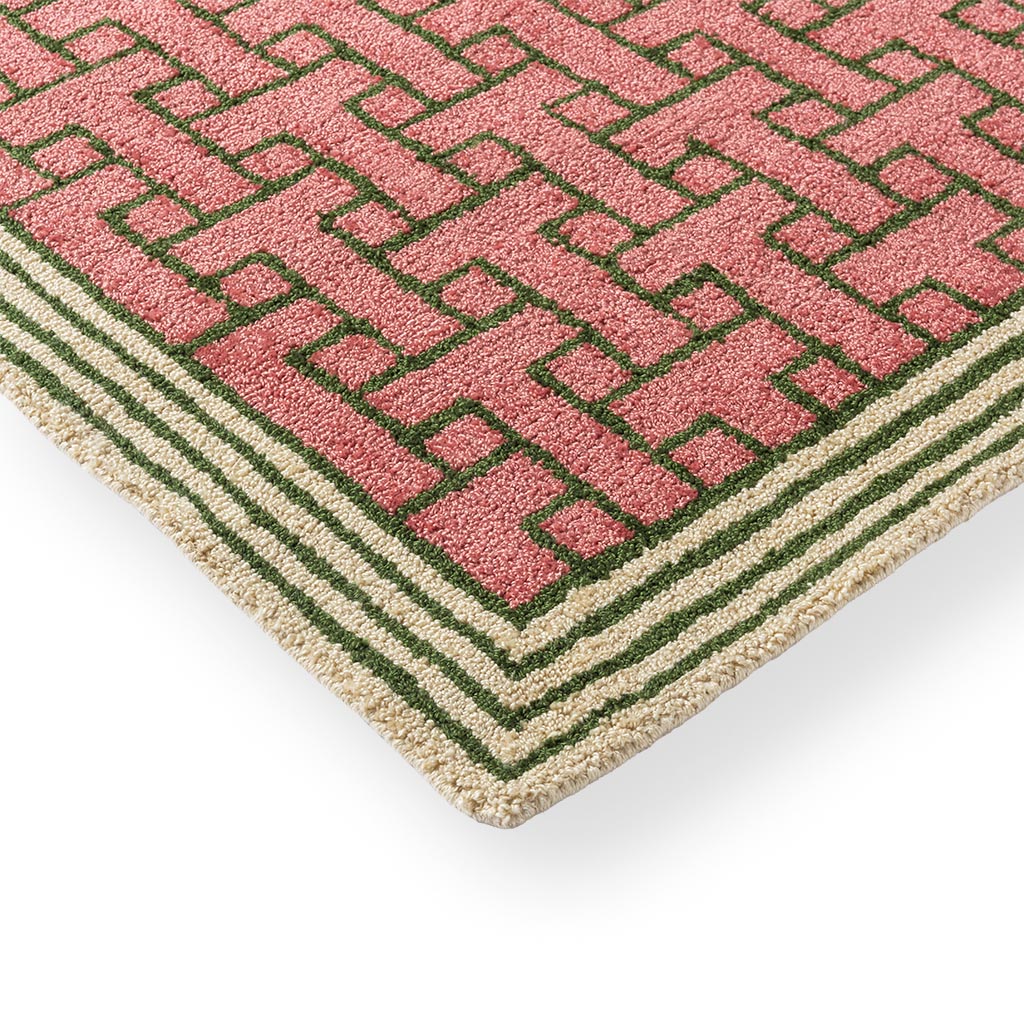 Кілем сыртқы Monogram Pink | Өлшемі: 140 x 200 см