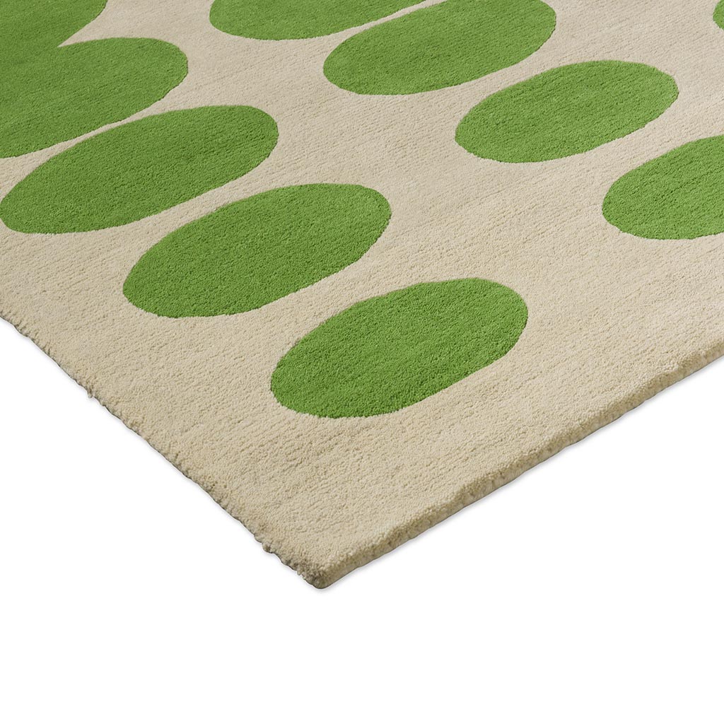 Кілем Optical Oval Green/Cream | Өлшемі: 160 × 230 см