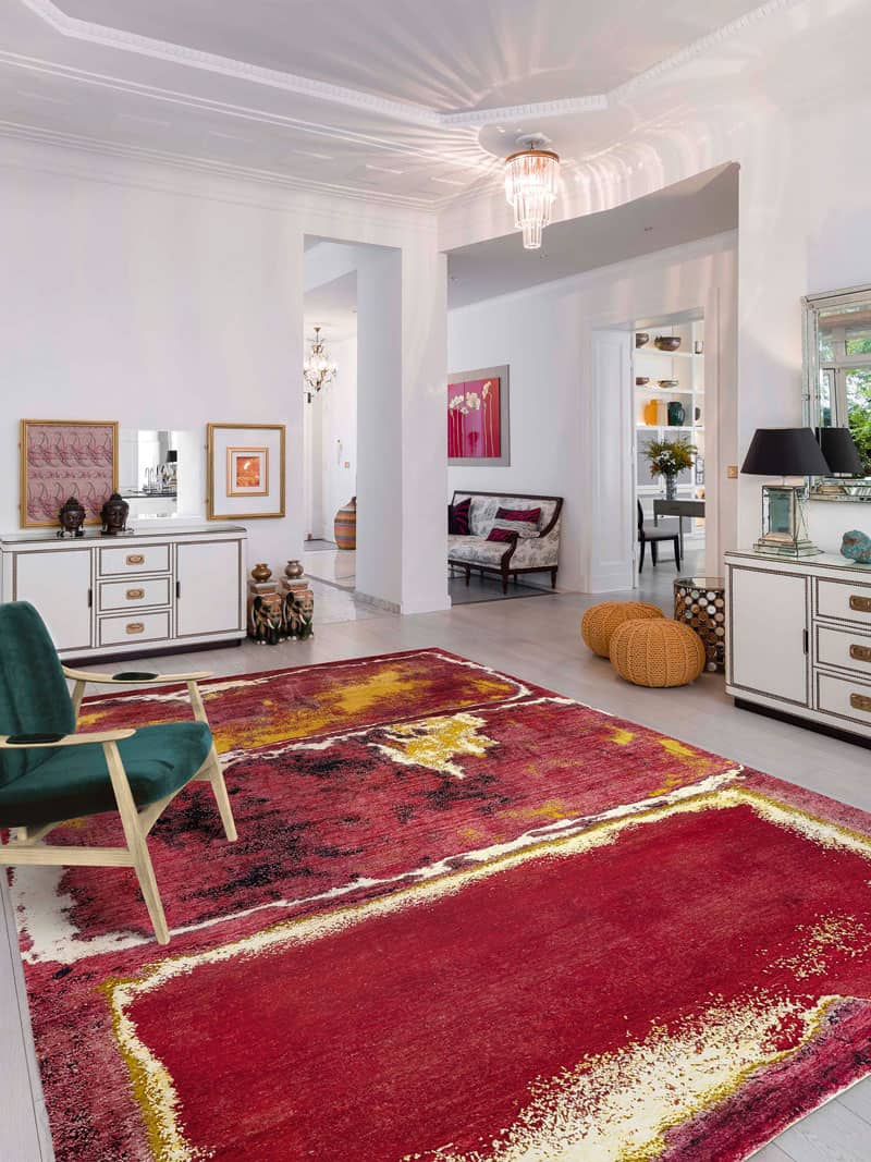 Роскошный ковер ручной работы Blood Moon