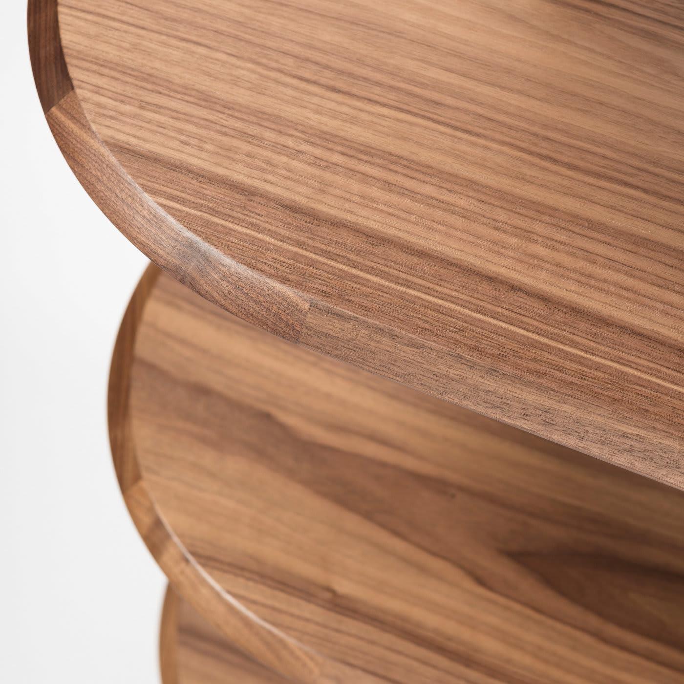 Роскошный модульный книжный шкаф из ореха канелетто