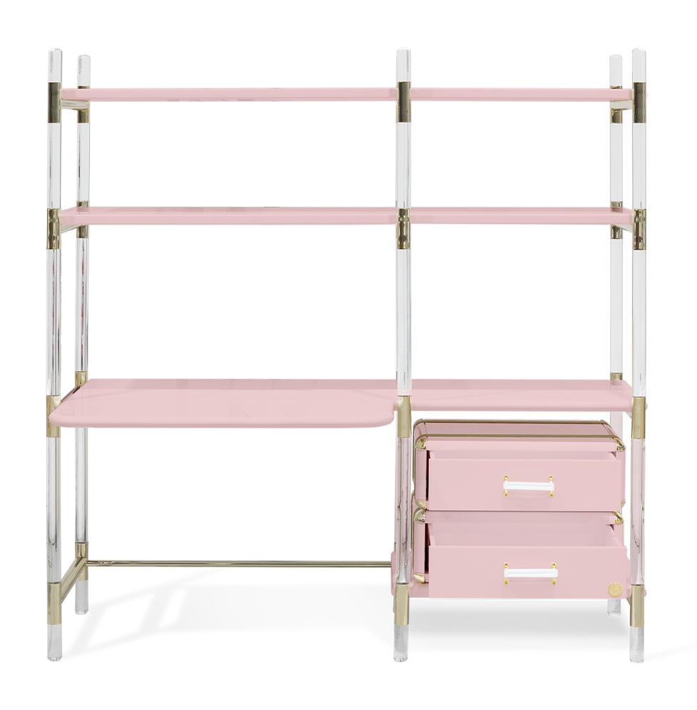 Книжная полка для детей Jigsaw Puzzle Pink