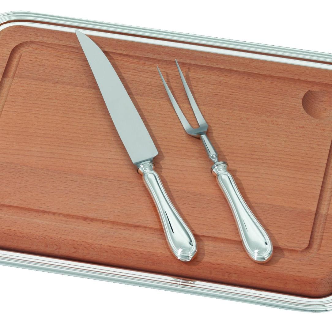 Набор для нарезки с подносом Silver Tray Carving Set | Конфигурация: Carving Tray