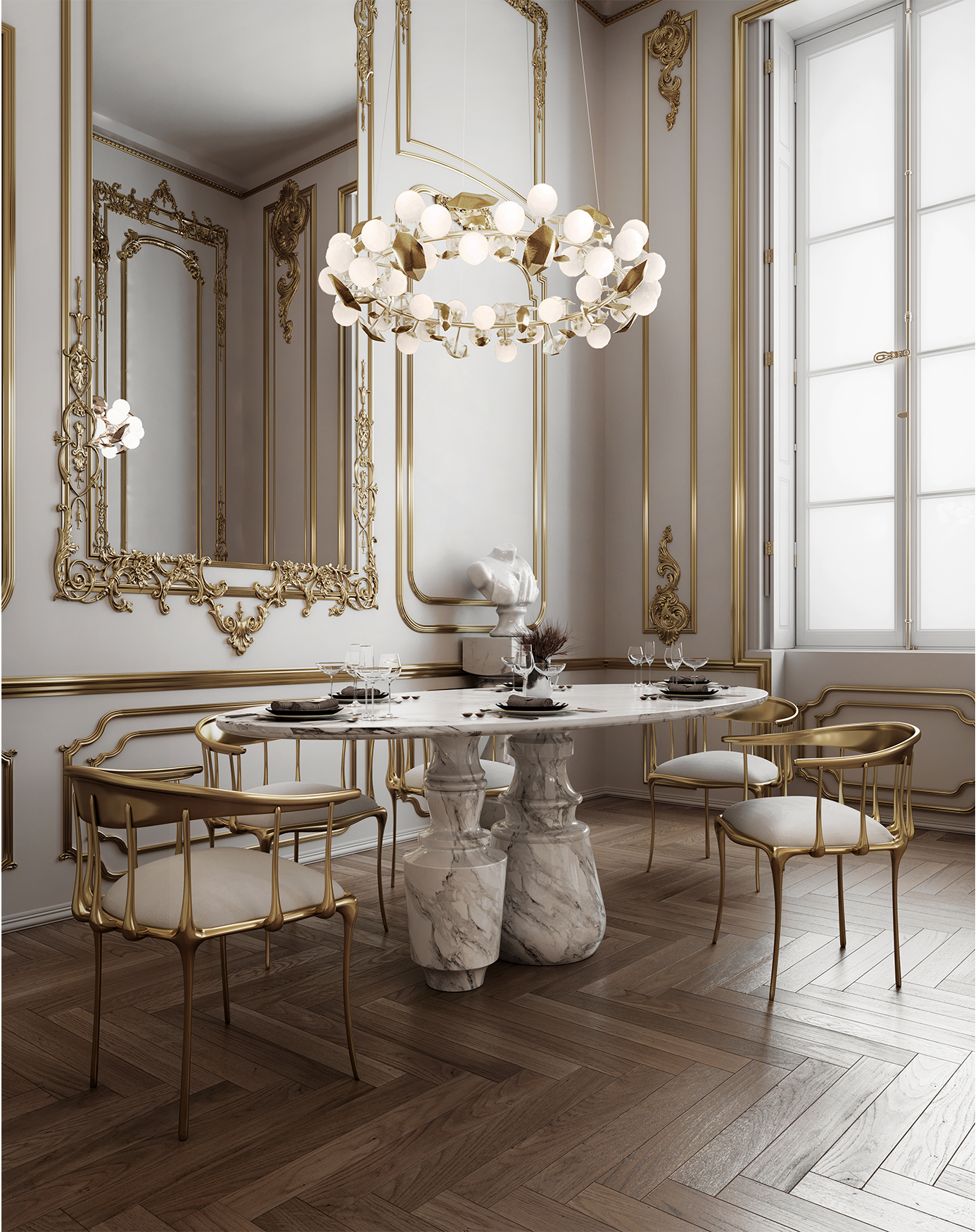 Овальный обеденный стол Obsidian Oval Estremoz