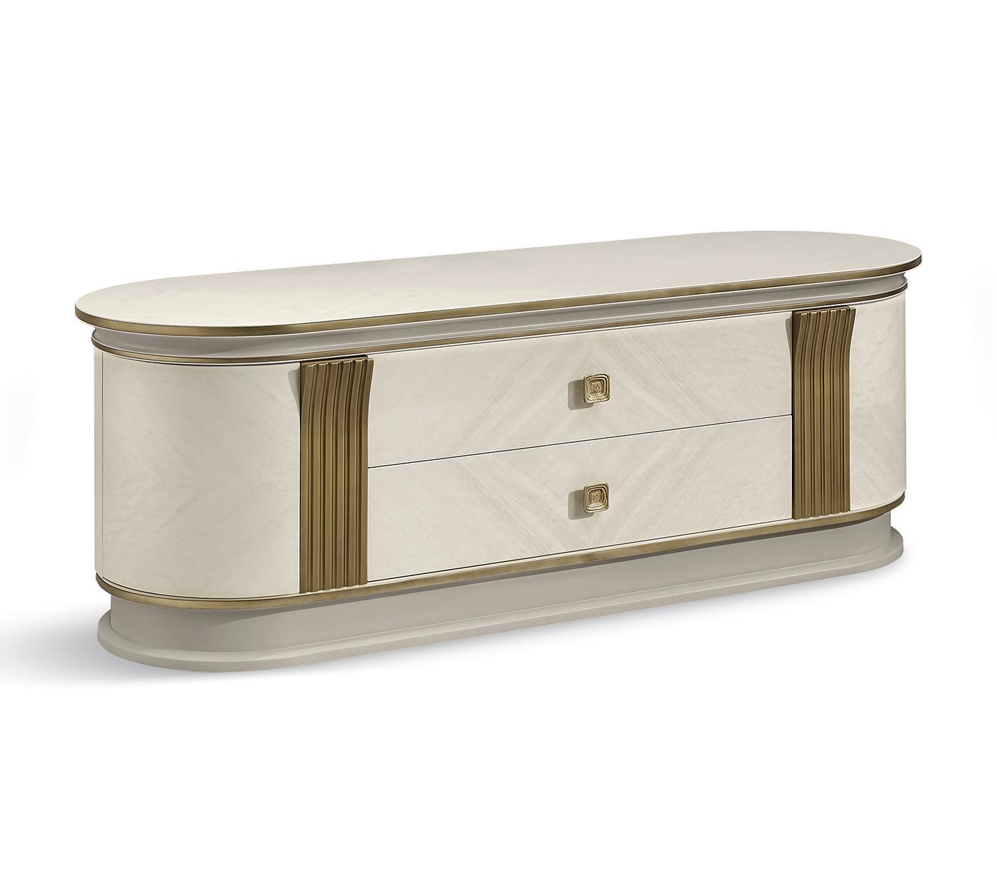 ТВ-тумба Elegance White and Gold