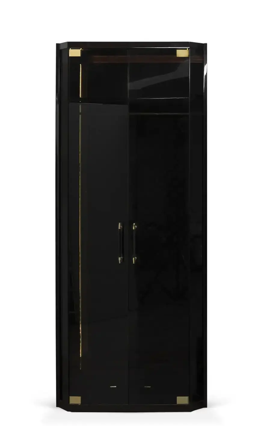 Гардероб черный Cadence