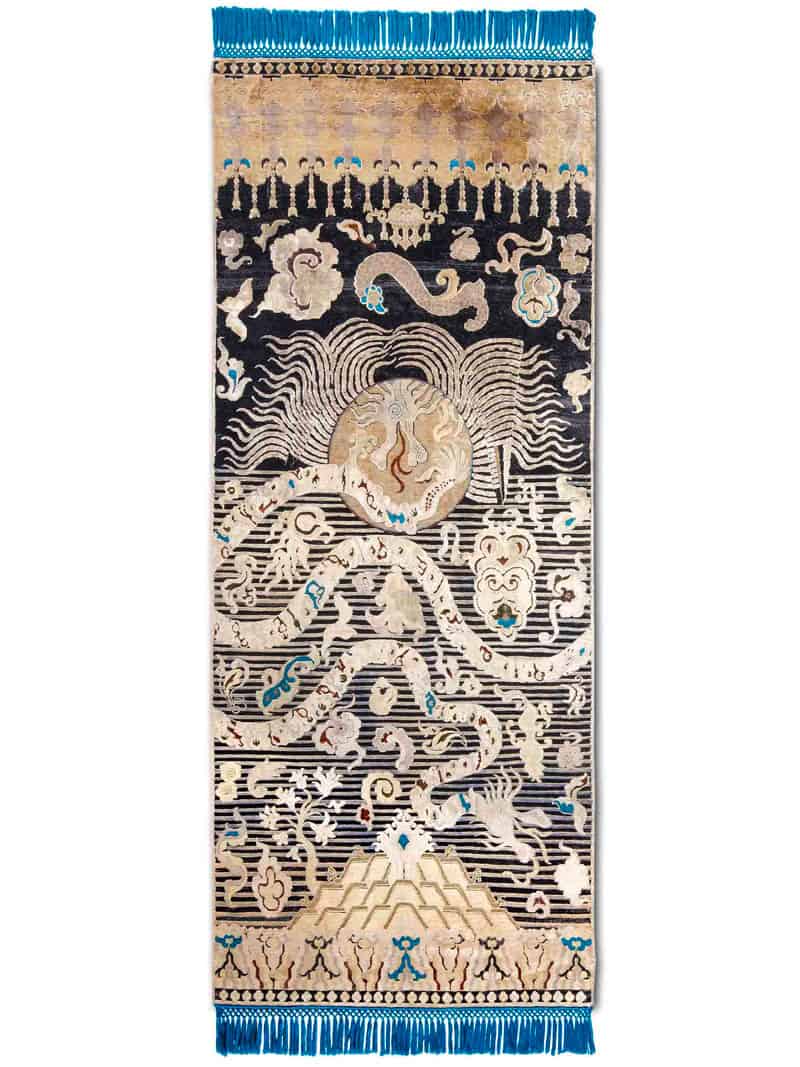 Қолмен жасалған кілем Dragon | Өлшемі: 100 x 300 см