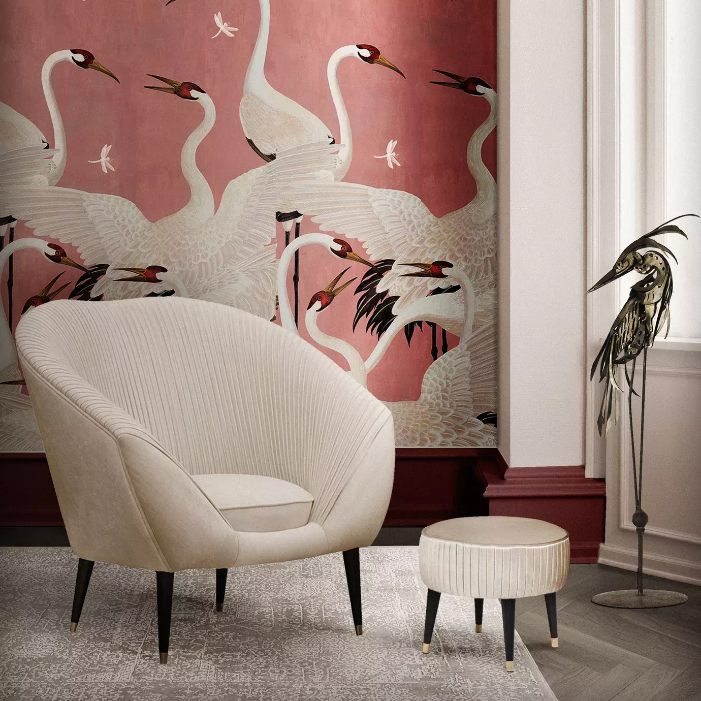 Кресло с подставкой для ног Hana