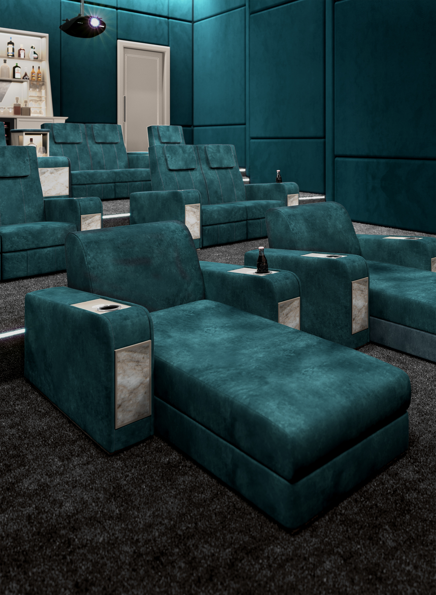 Кресло с реклайнером для домашнего кинотеатра Comfort - 4