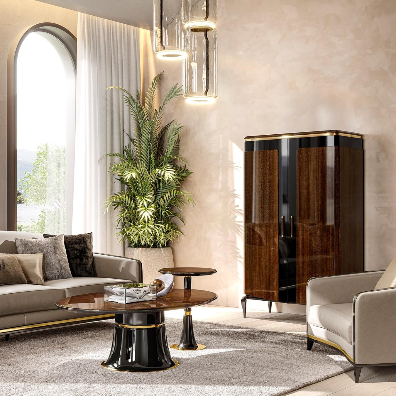 Барный шкаф на 2 двери Elegance