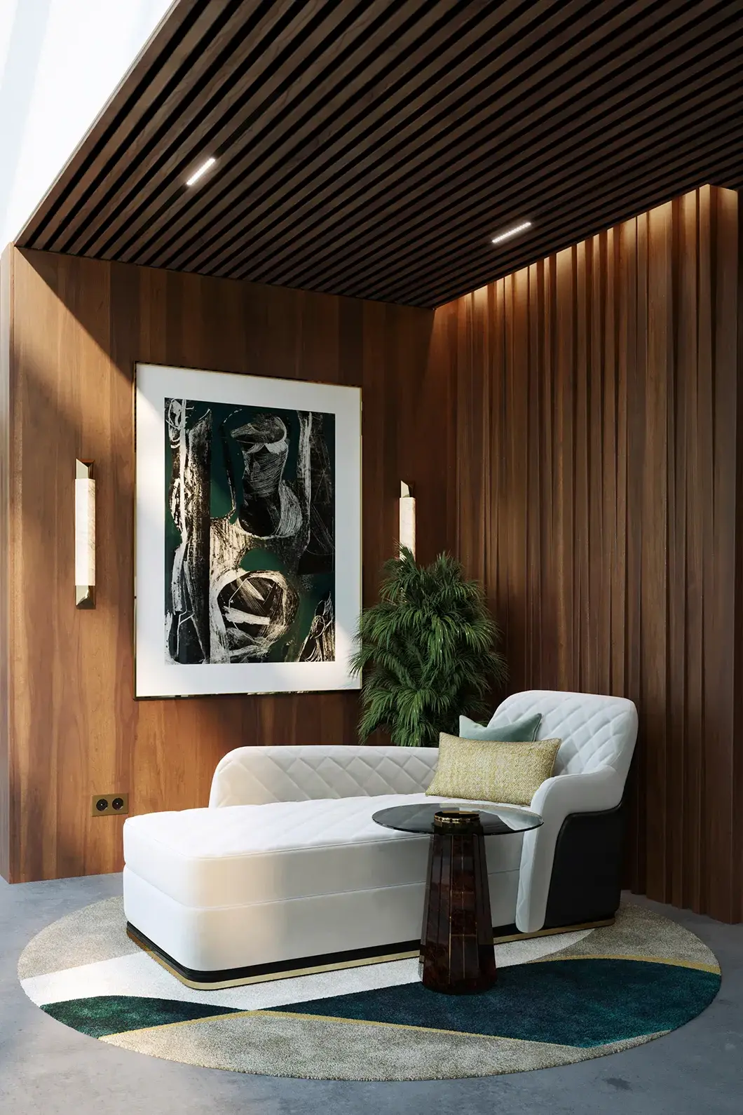 Приставной стол коричневый Radiance II - 1