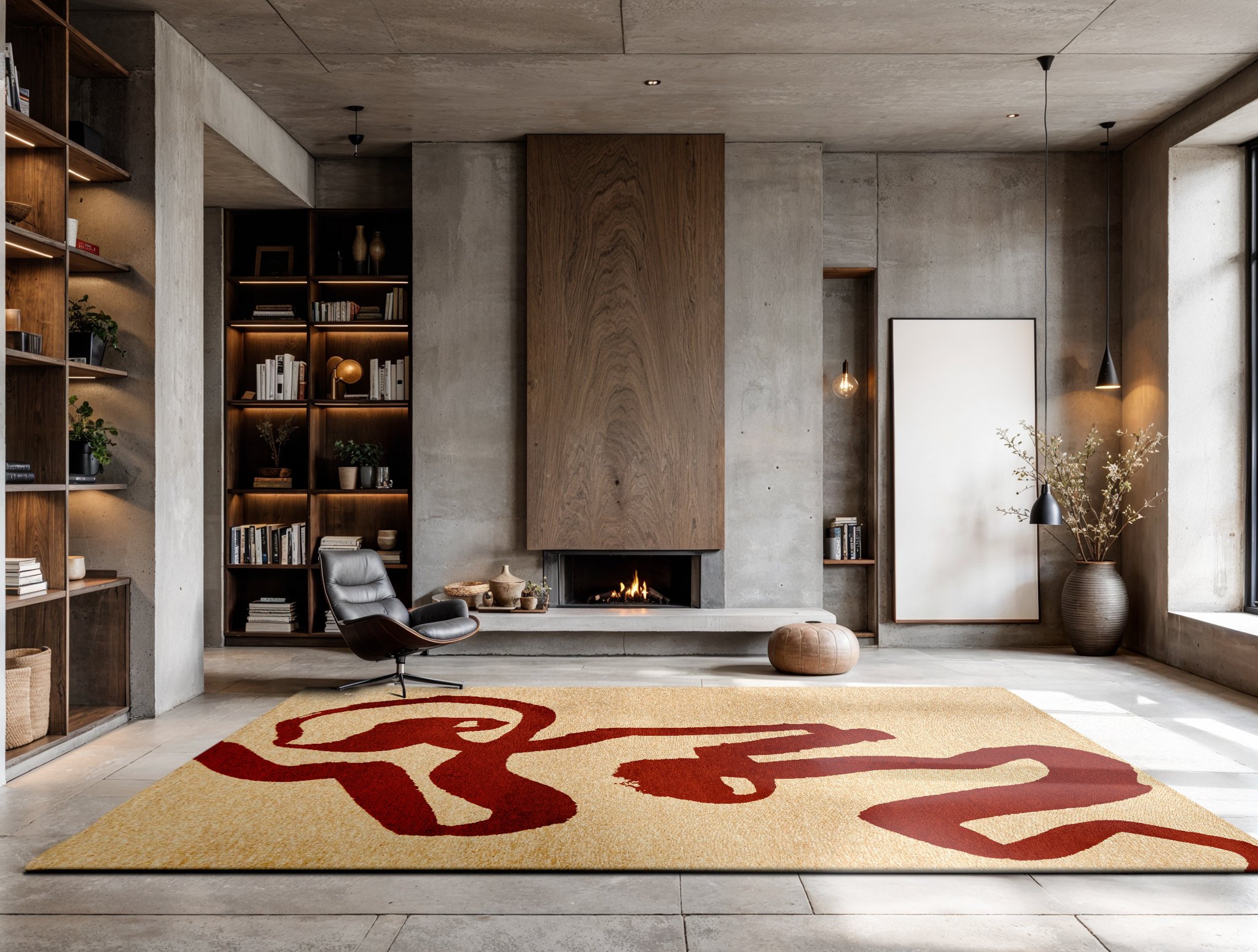 Ковер Imperial Red 9847 | Размер: 80 x 150 см