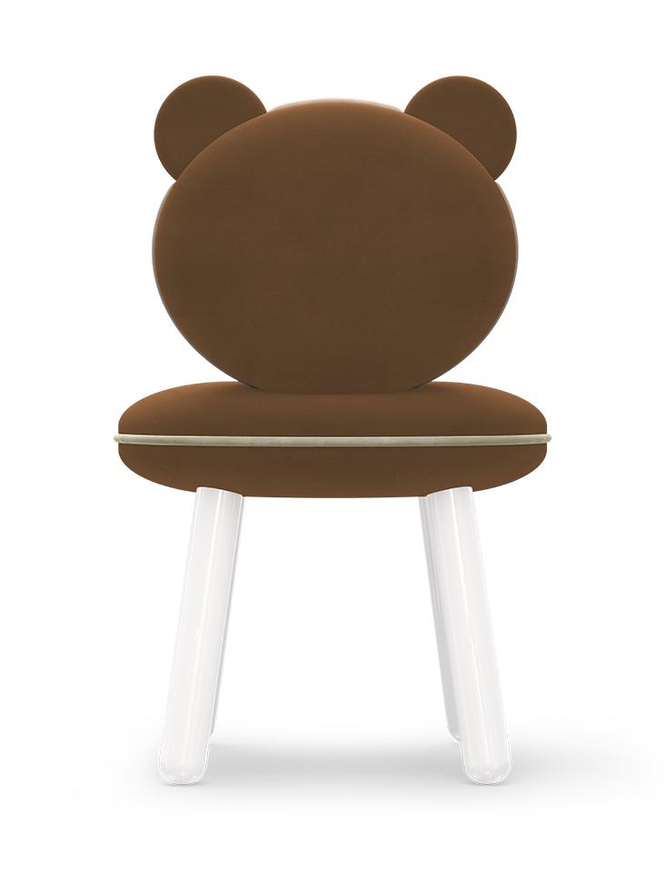 Балалар орындық Fluffy Bear Brown