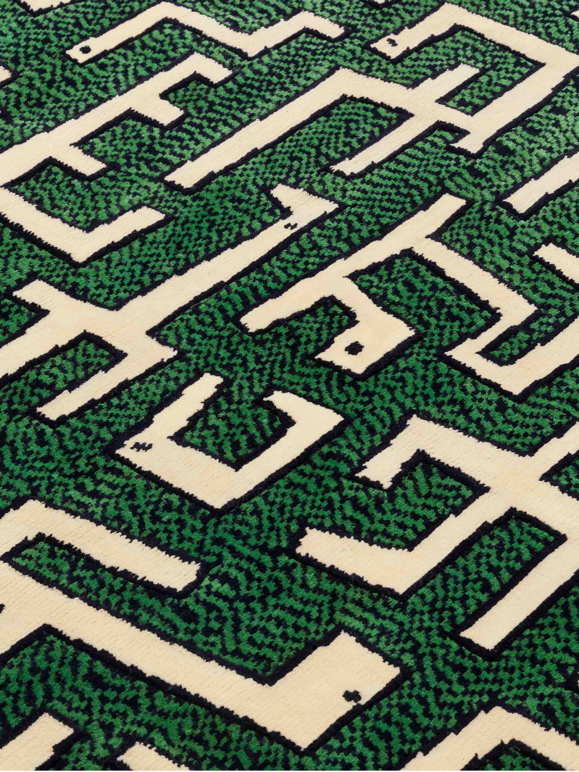 Круглый ковер зелёного цвета Ciliophora