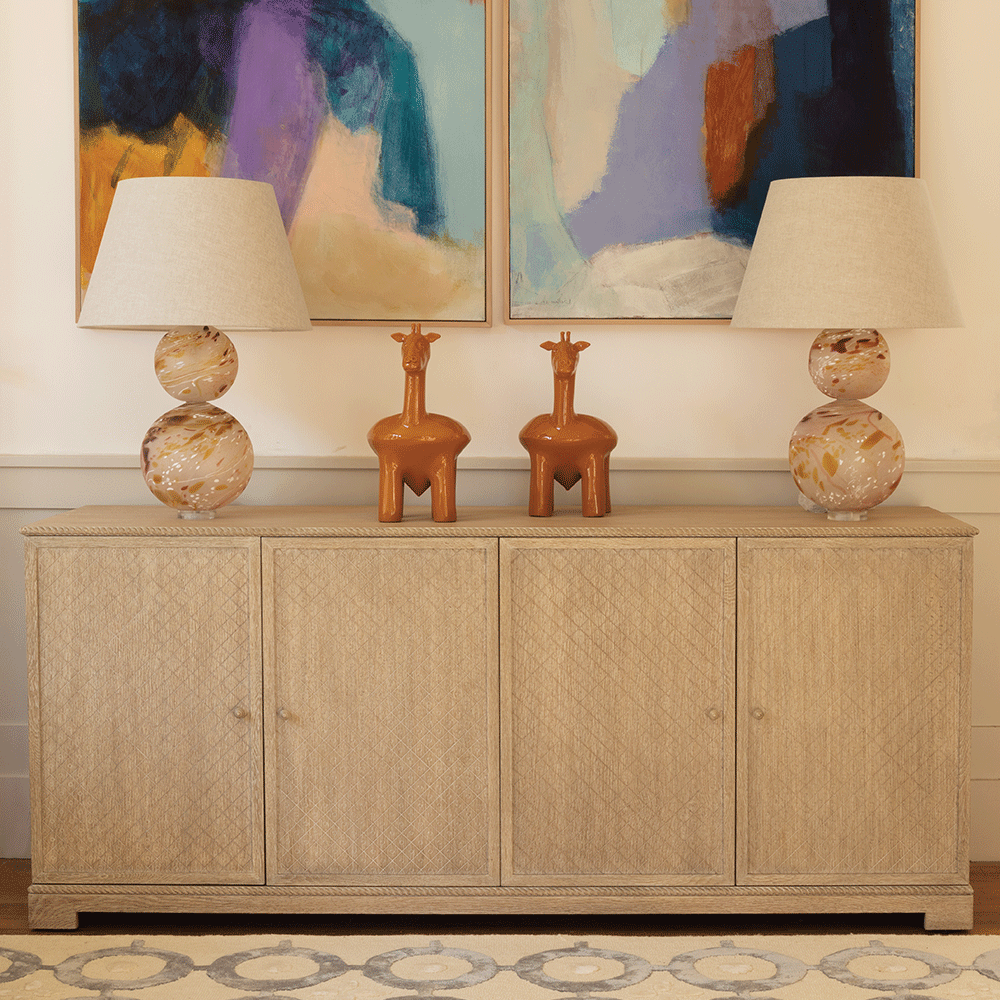 York Venetian White Oak буфет