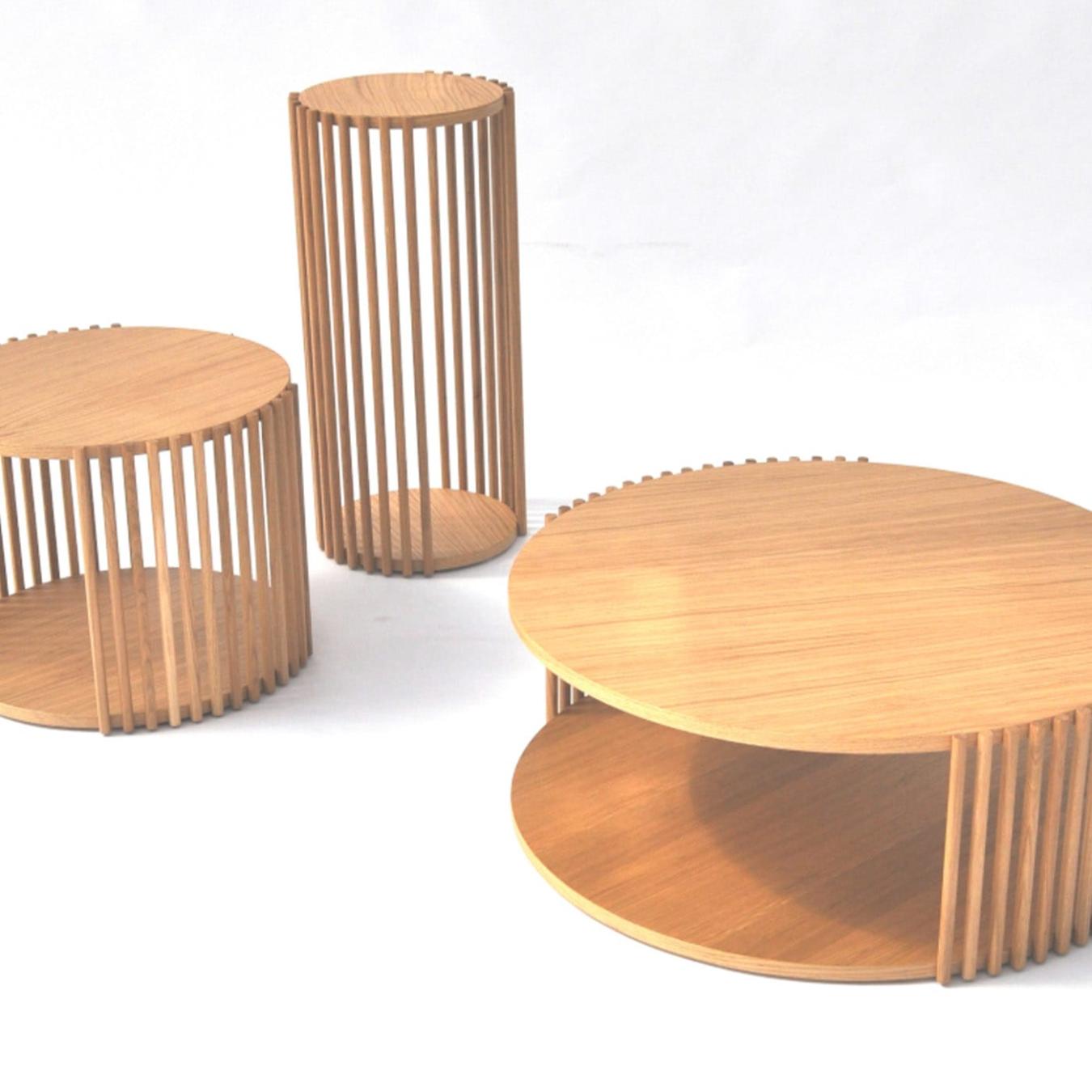 Элегантный большой столик из дуба