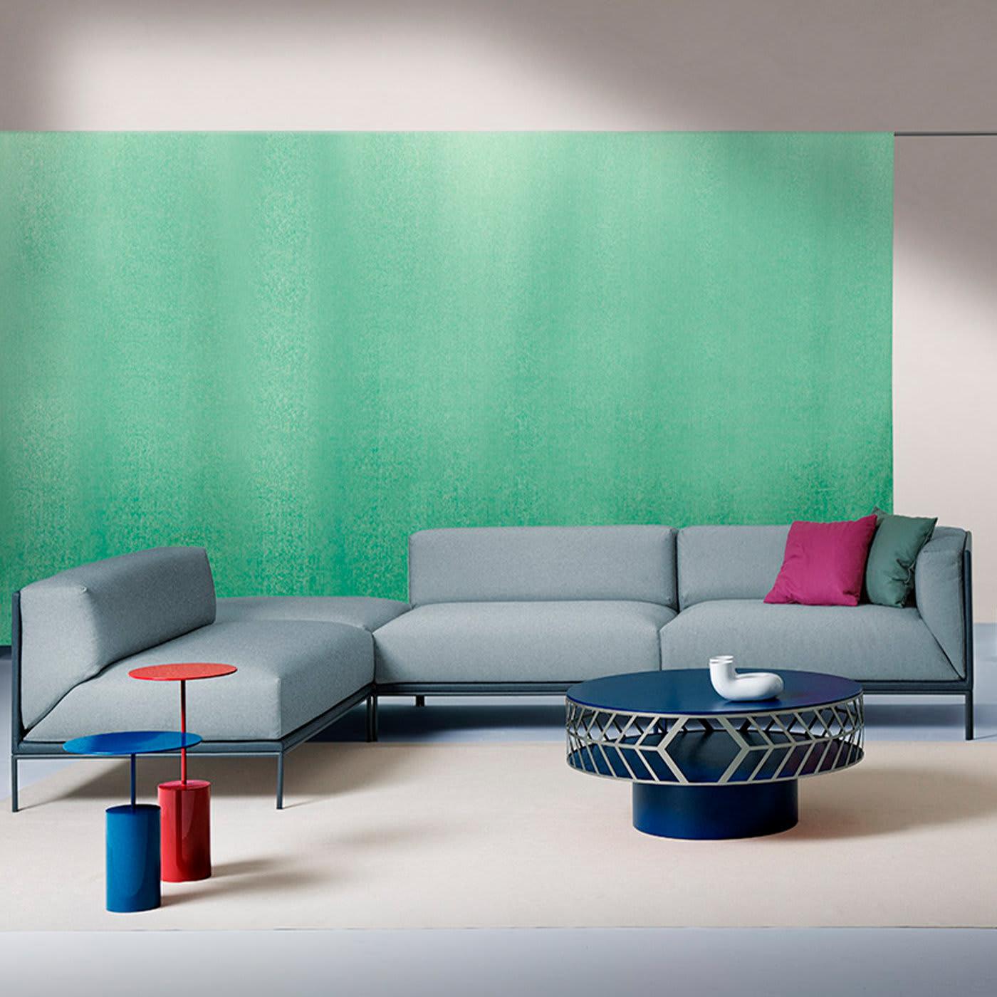 Столик кофейный синий Lok