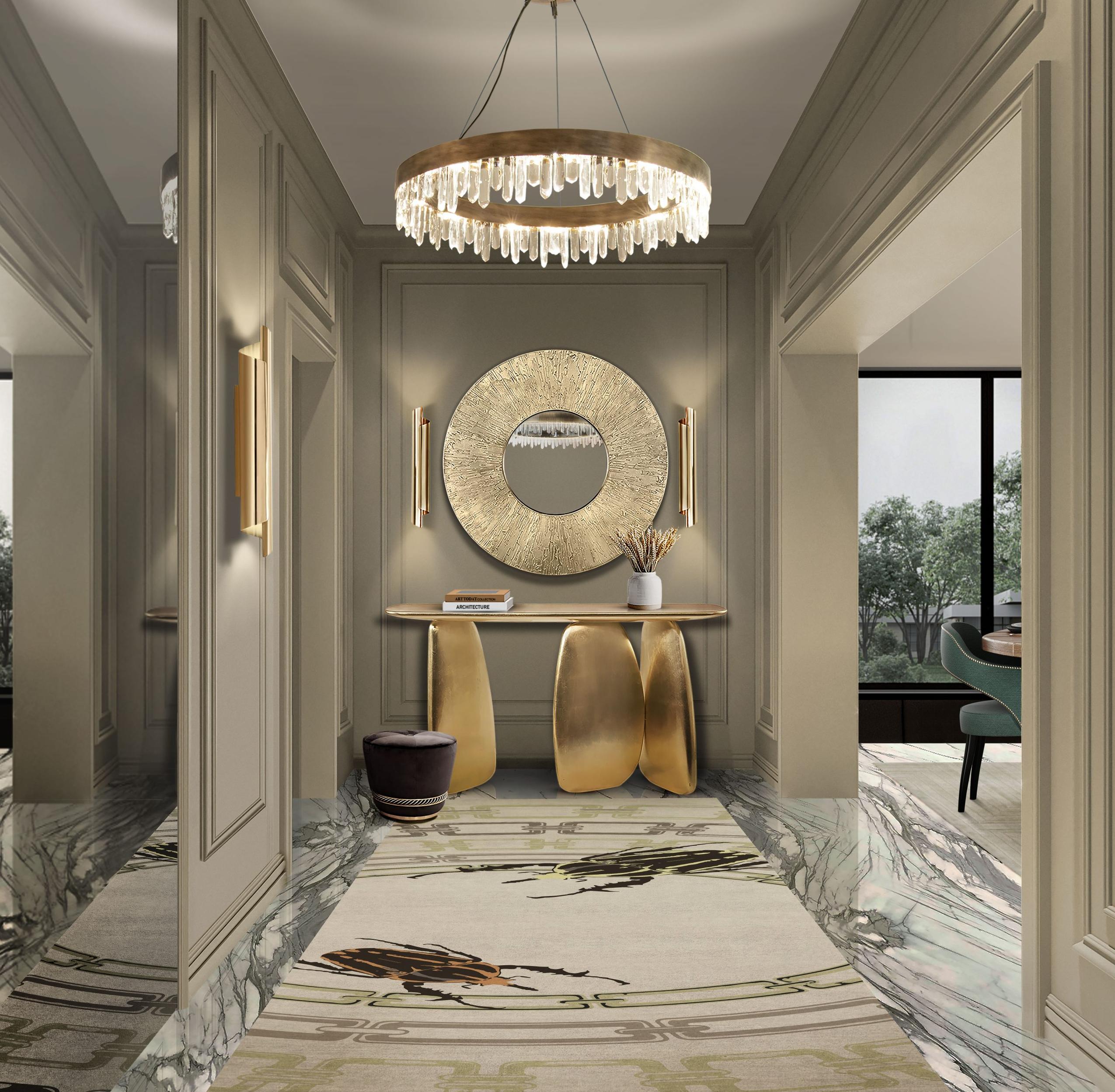 Скульптурная консоль Gold