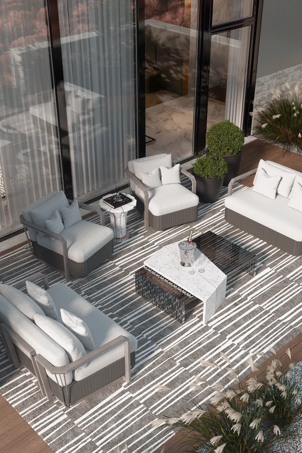 Двухместный диван Heritage серый - 3