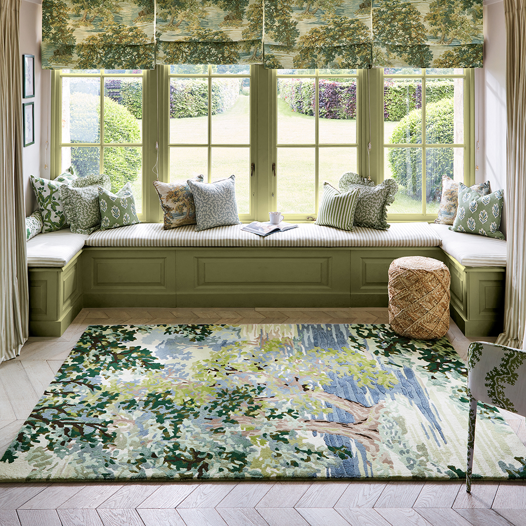 Жүн кілем Ancient Canopy Forest Green 146708 | Өлшемі: 200 x 280 см