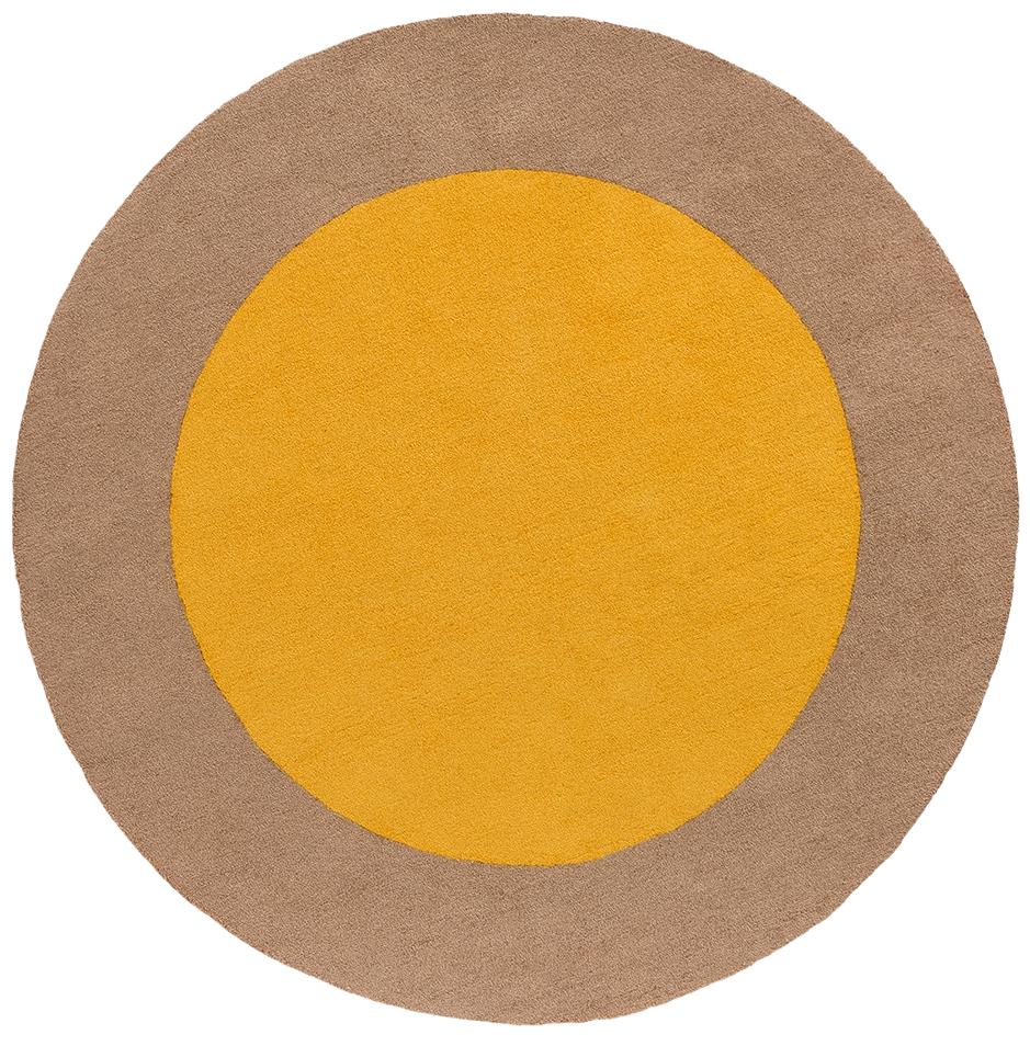 Домалақ сыртқы кілем Festival Yellow | Өлшемі: Ø 150 см