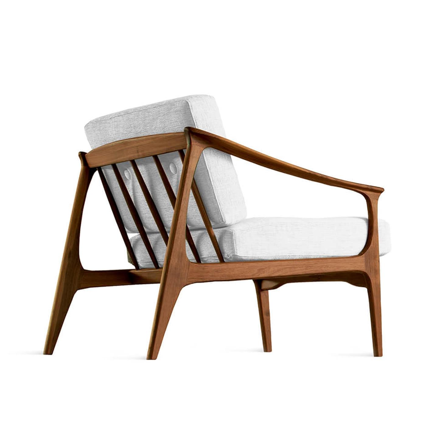 Табиғи жаңғақ ағаш кресло Quiete | Түсі: Linen UNICO NF184 04