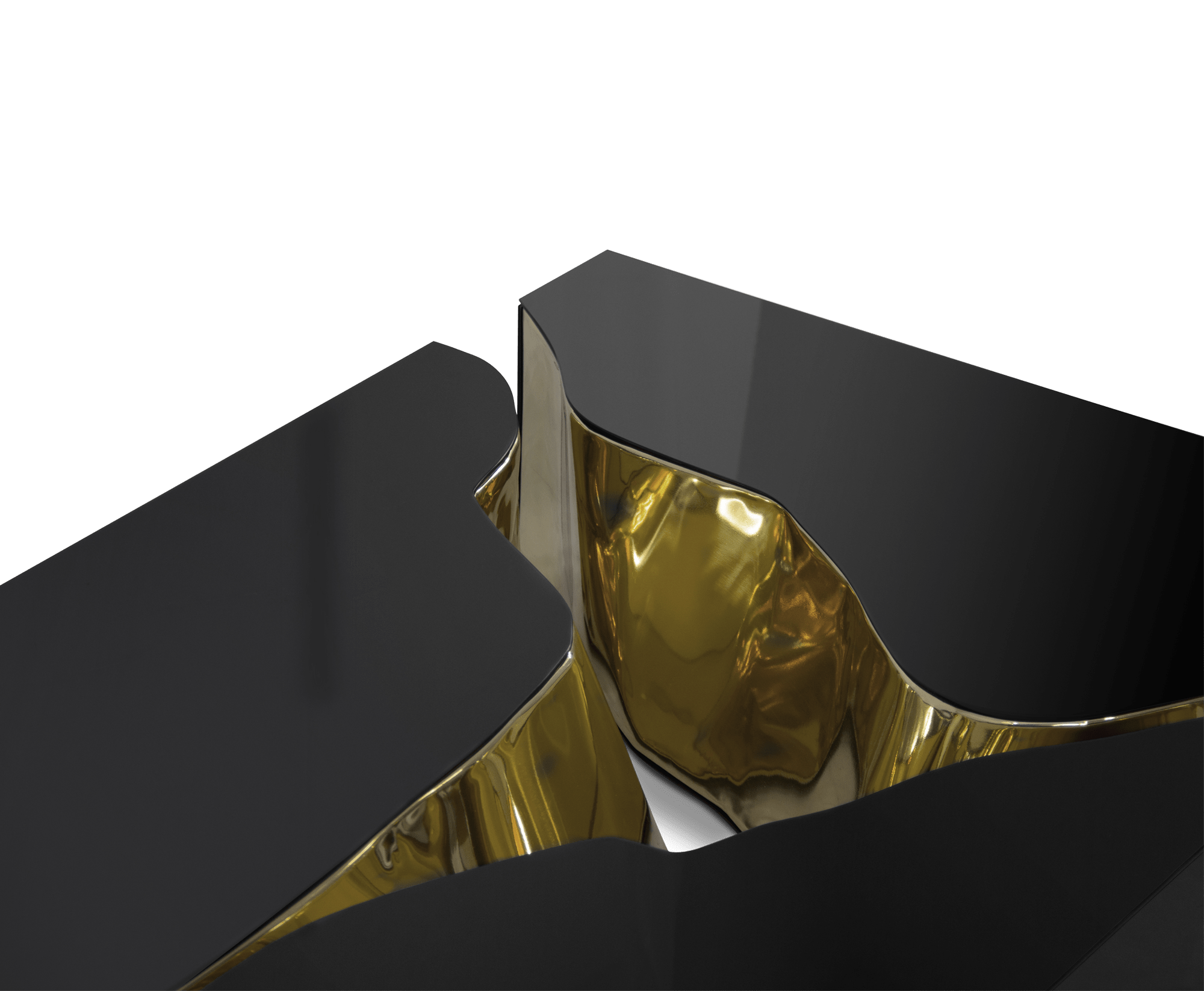 Центральный стол Fissure Black Gold