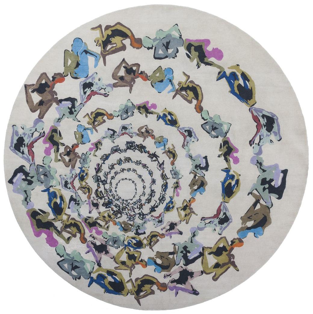 Круглый ковер Human Circle Inferno
