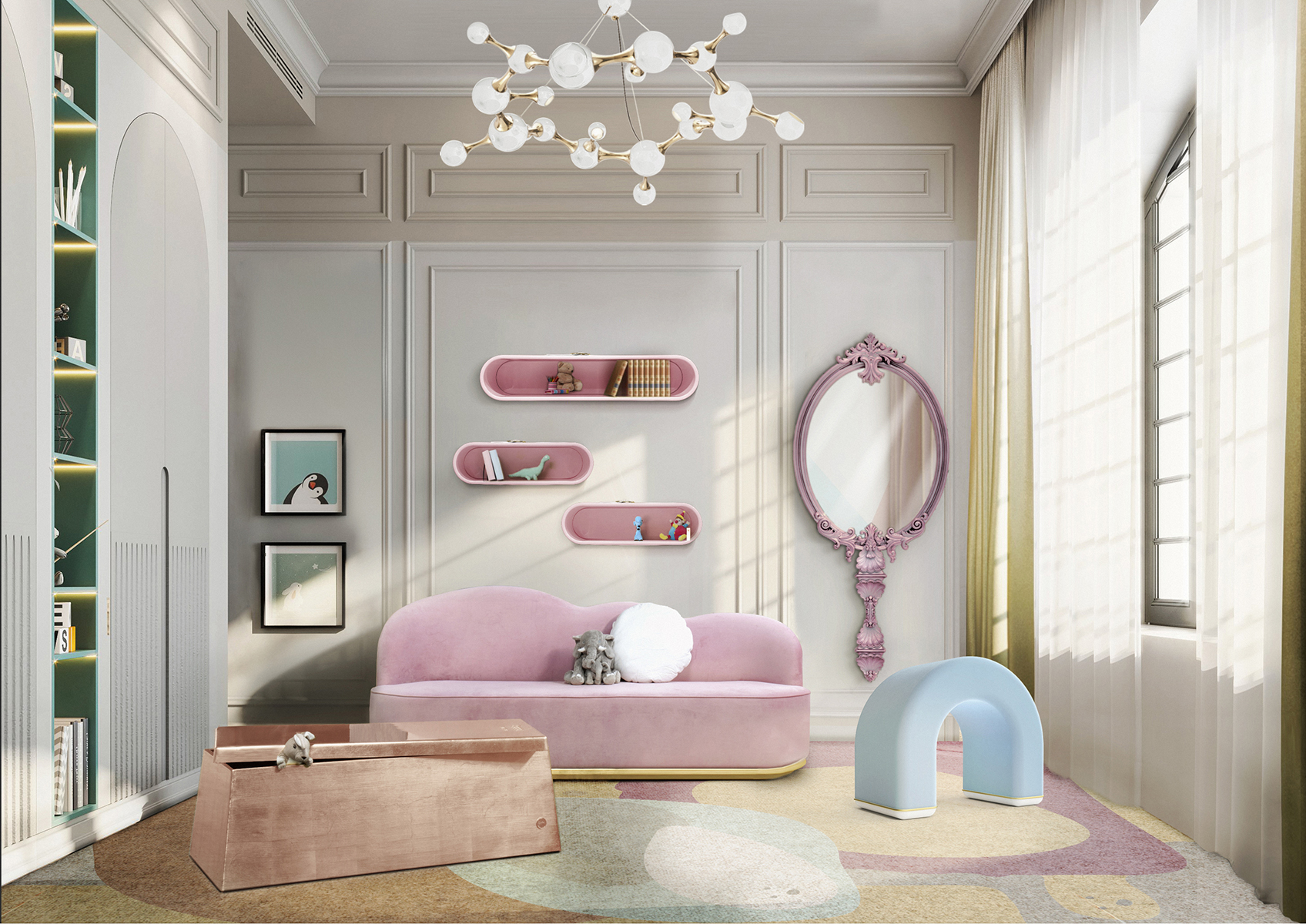 Потолочный светильник Molecular Round Ceiling - 2