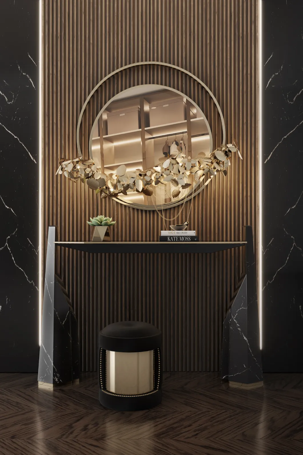 Настенное зеркало Royal II с подсветкой - 1