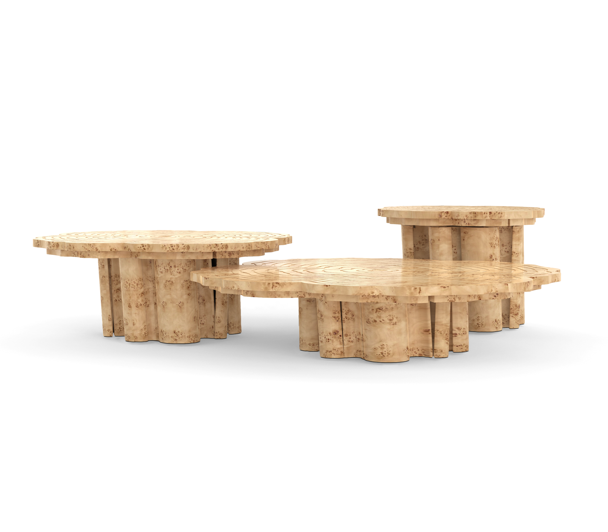 Журнальные столы Fortuna Poplar, комплект из 3