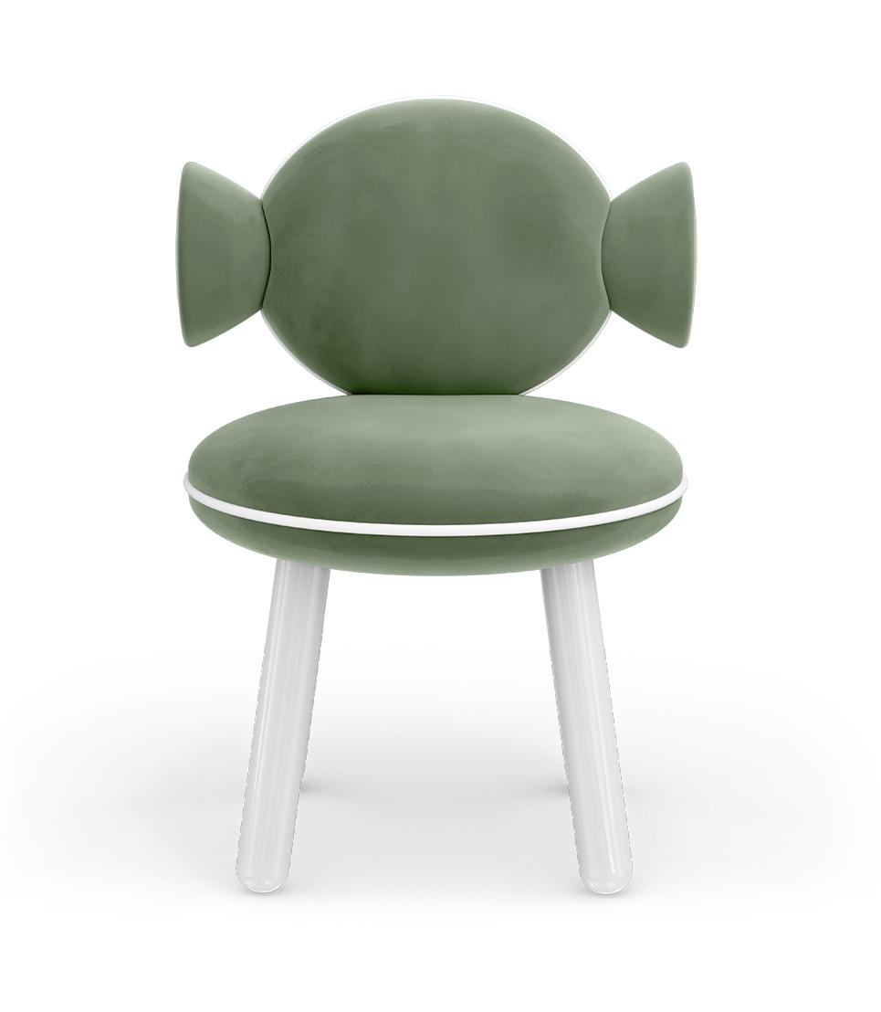 Детский стул Lollipop Green Puff