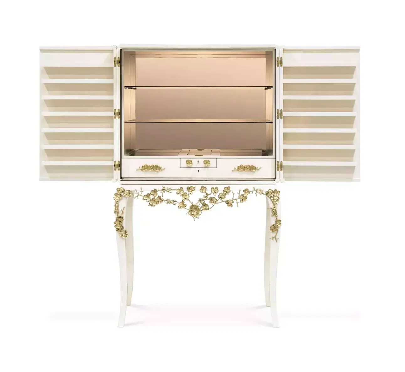 Барный шкаф с лаковой отделкой Mirage