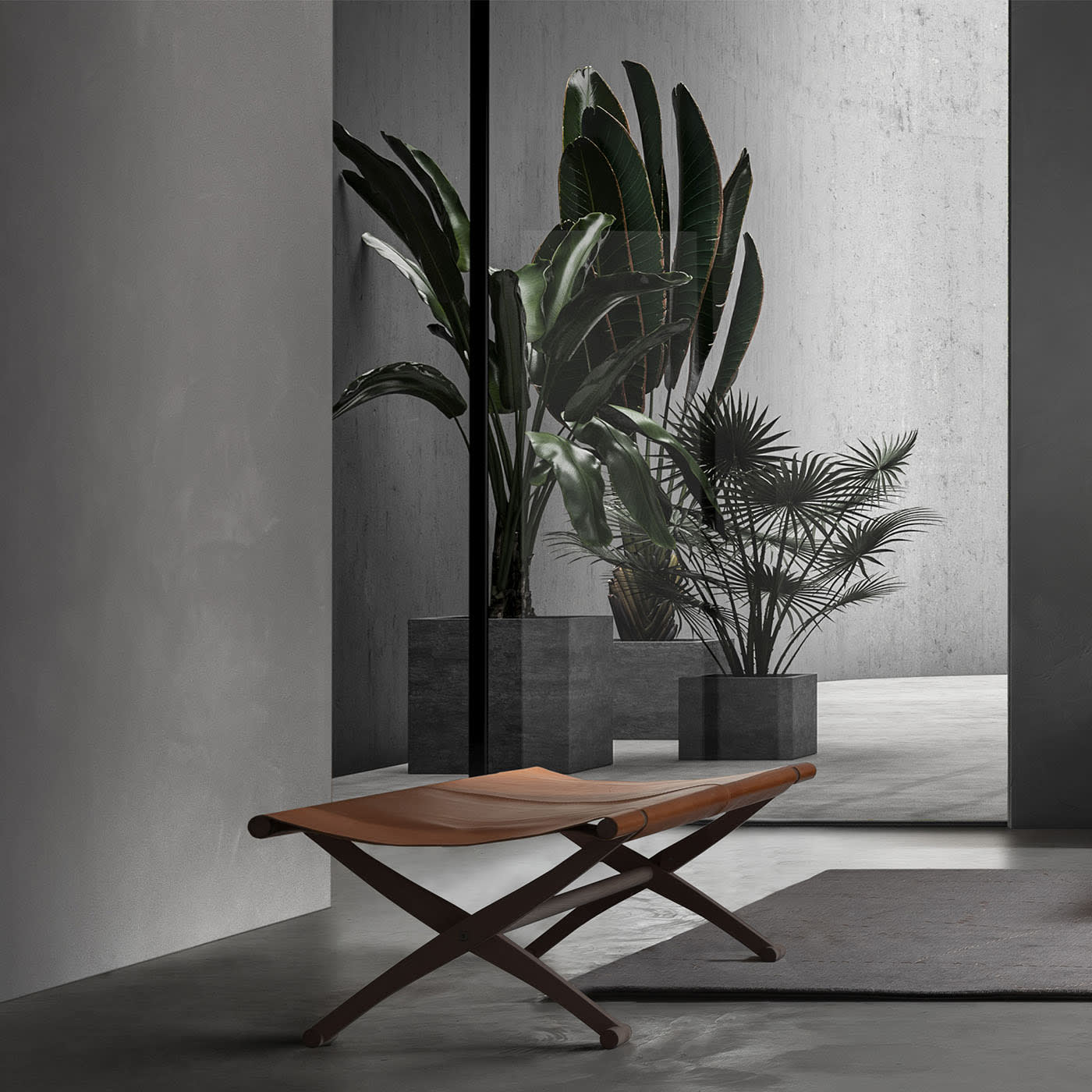 Скамья Branda из кожи