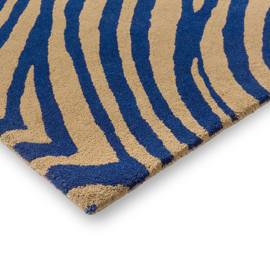 Жүн кілем Decor Groove Electric Blue 097708 | Өлшемі: 140 x 200 см
