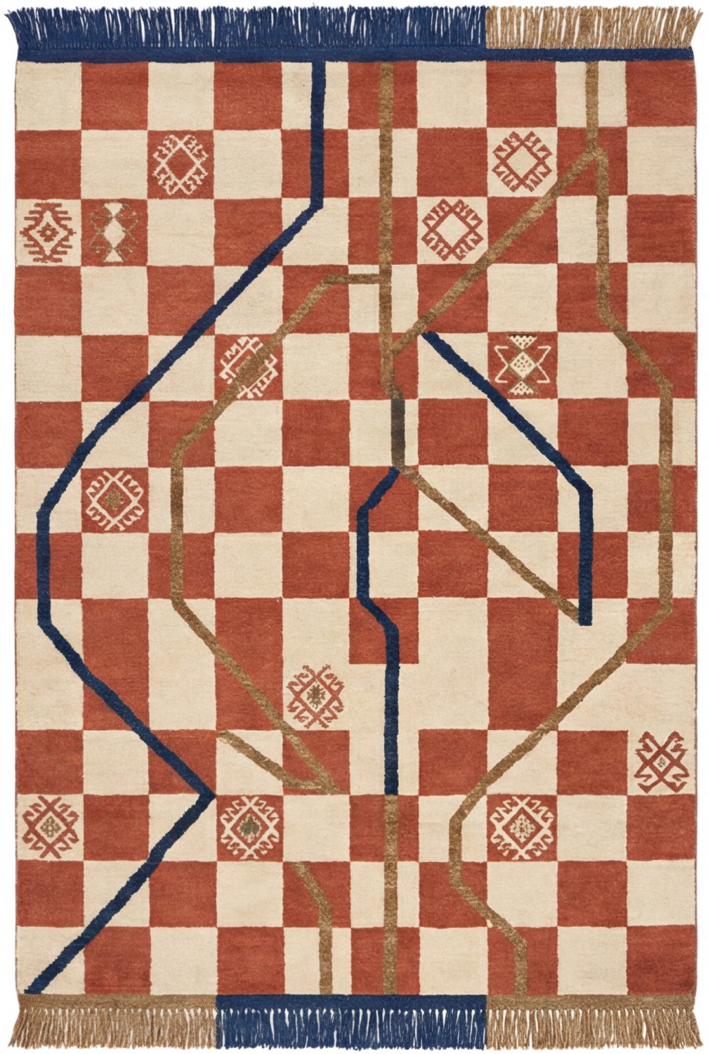 Дизайнерский ковер Checker Terra