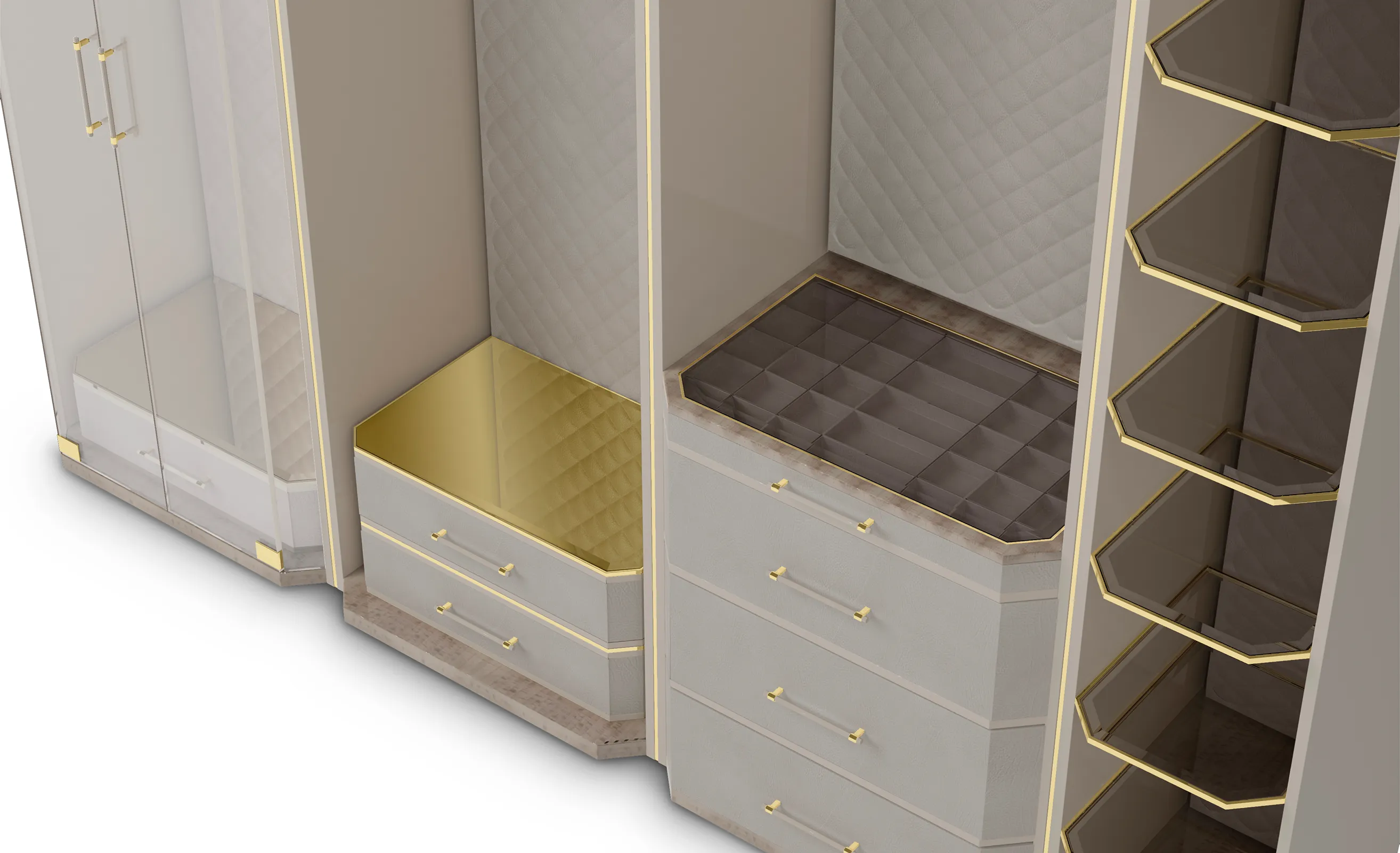 Гардероб бежевый Cadence